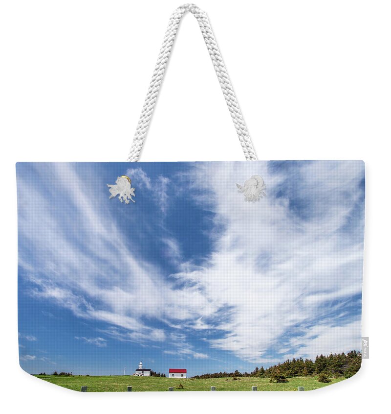 Light House Weekender Tote Bag featuring the photograph Sky is the Limit by Makiko Ishihara