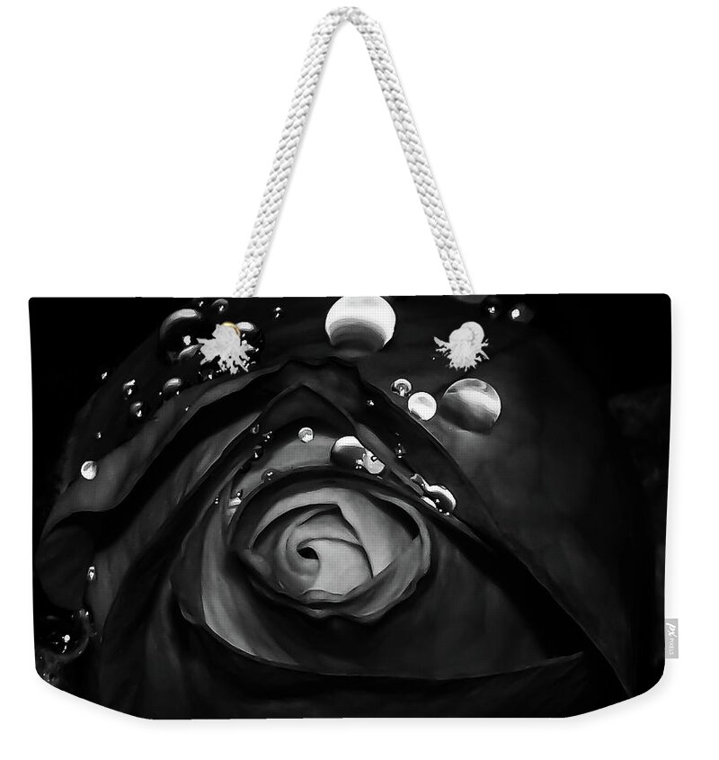 Rose Weekender Tote Bag featuring the photograph Light In The Center by Gena Herro