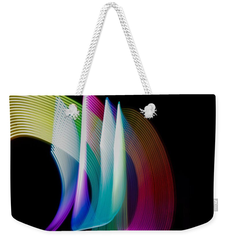 Light Painting Milwaukee Wi Wisconsin New York Weekender Tote Bag featuring the photograph Light Painting by Windshield Photography