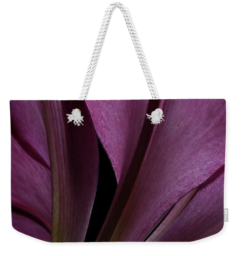 Botanical Weekender Tote Bag featuring the photograph Lily 4148 by Julie Powell