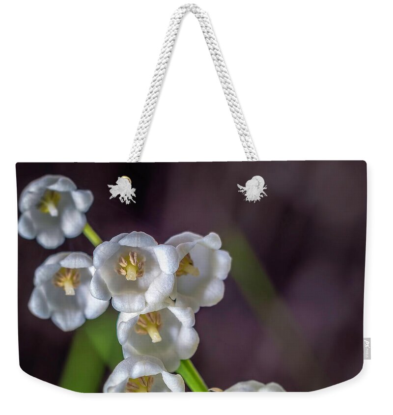 Convallaria Weekender Tote Bag featuring the photograph Lily of the Valley by Rob Sellers