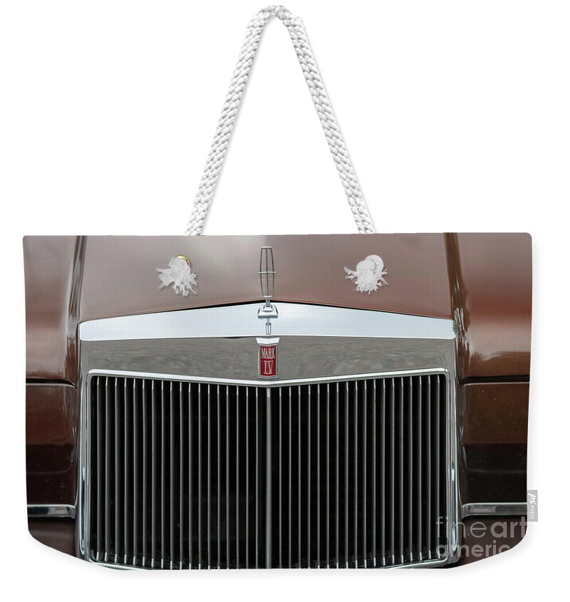 Lincoln Mark Iv Weekender Tote Bag featuring the photograph Lincoln Mark IV by Dale Powell