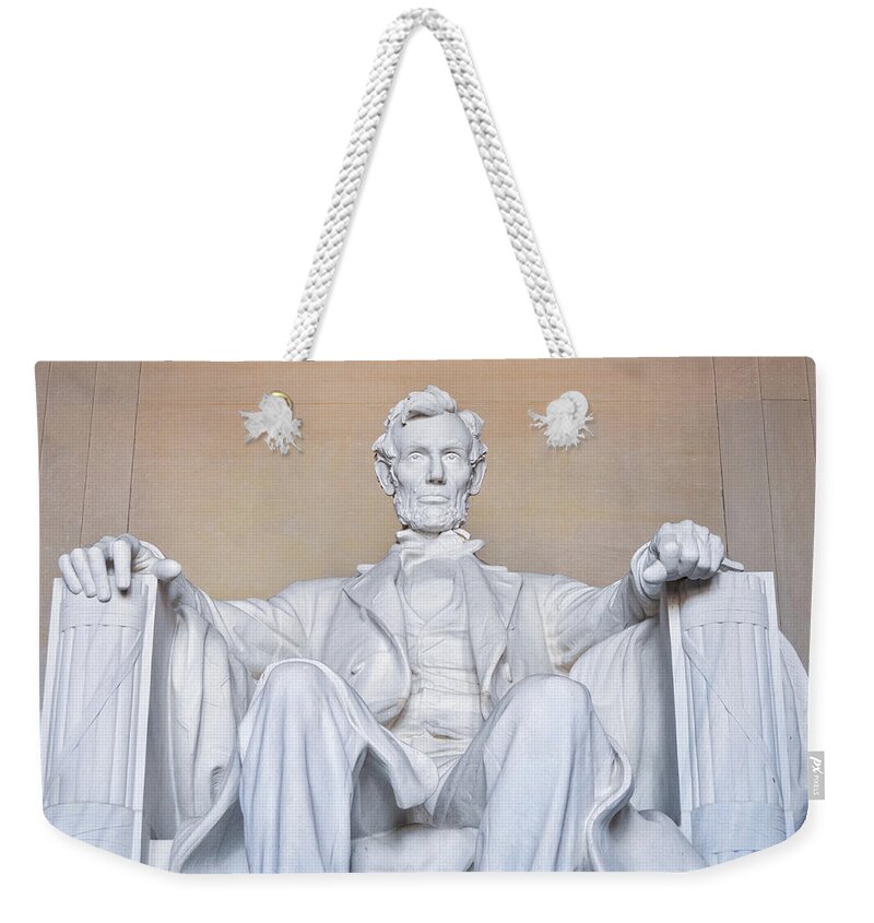 National Mall Weekender Tote Bag featuring the photograph Lincoln Memorial by Kyle Hanson