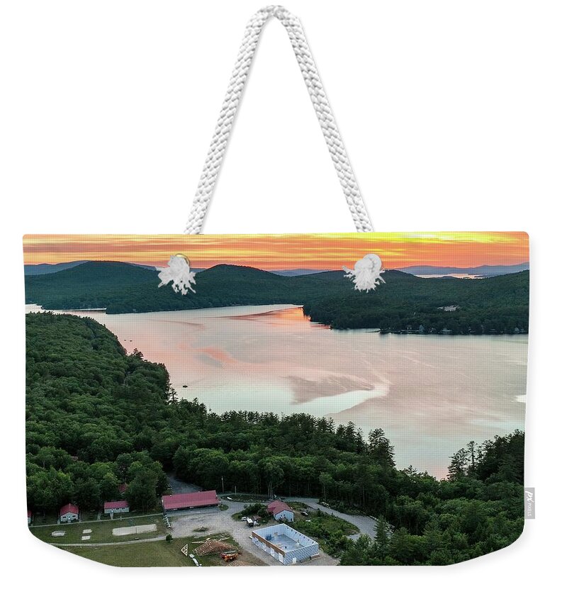  Weekender Tote Bag featuring the photograph Lions Camp Pride by John Gisis