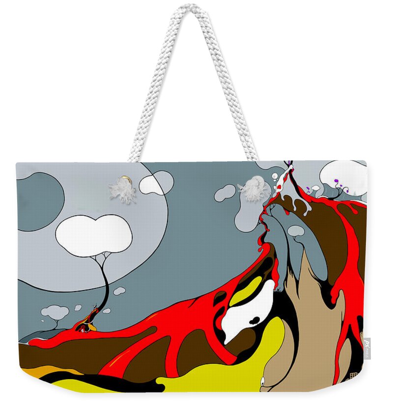 Climate Change Weekender Tote Bag featuring the digital art Lit by Craig Tilley