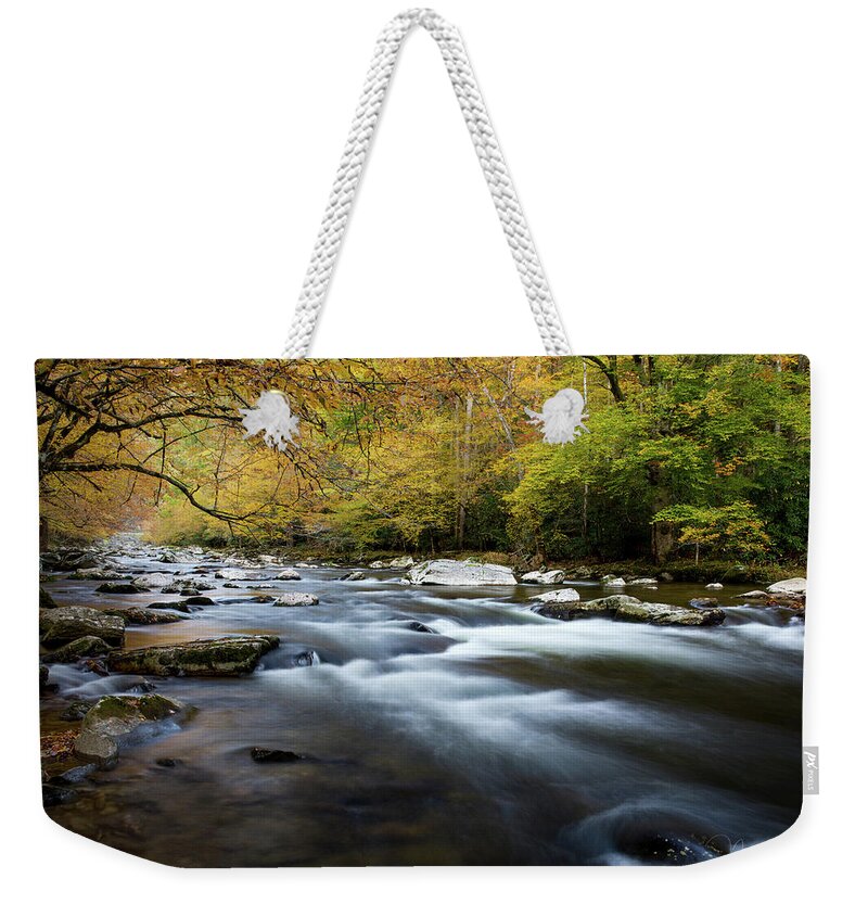 Art Prints Weekender Tote Bag featuring the photograph Little River 1 by Nunweiler Photography