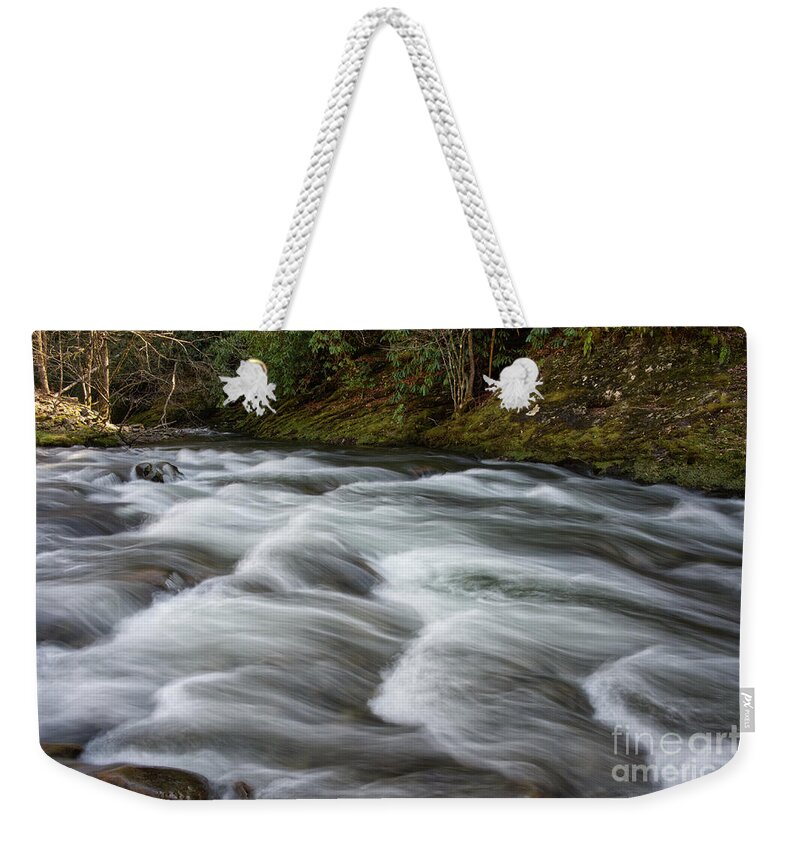 Smokies Weekender Tote Bag featuring the photograph Little River Rapids 21 by Phil Perkins