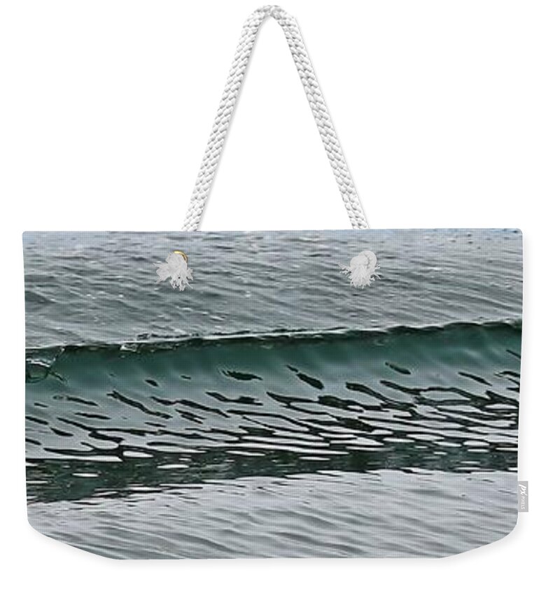 Boat Wake Weekender Tote Bag featuring the photograph Little Wake by Kimberly Furey
