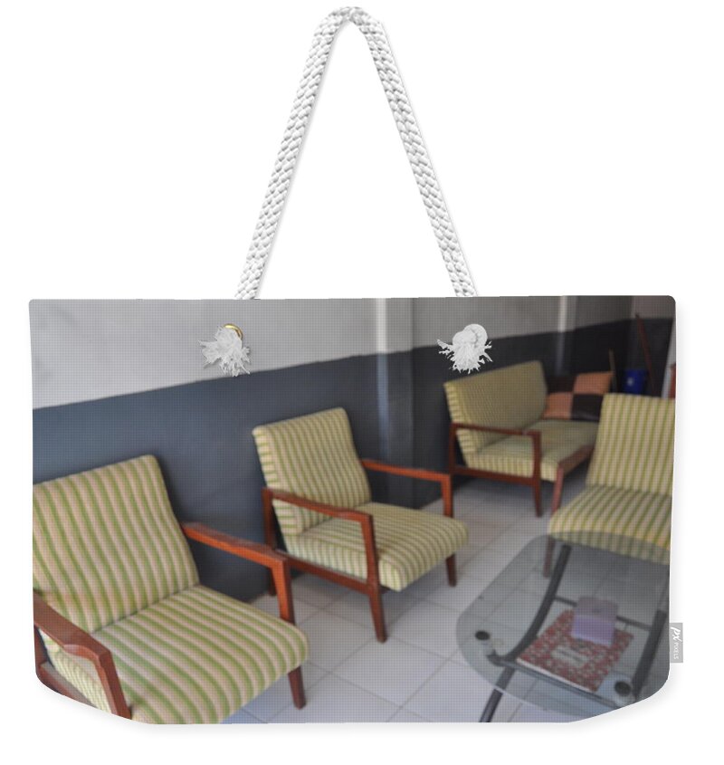 Chairs Weekender Tote Bag featuring the photograph Living Room by Hilmi Abdul Azis Firmansyah