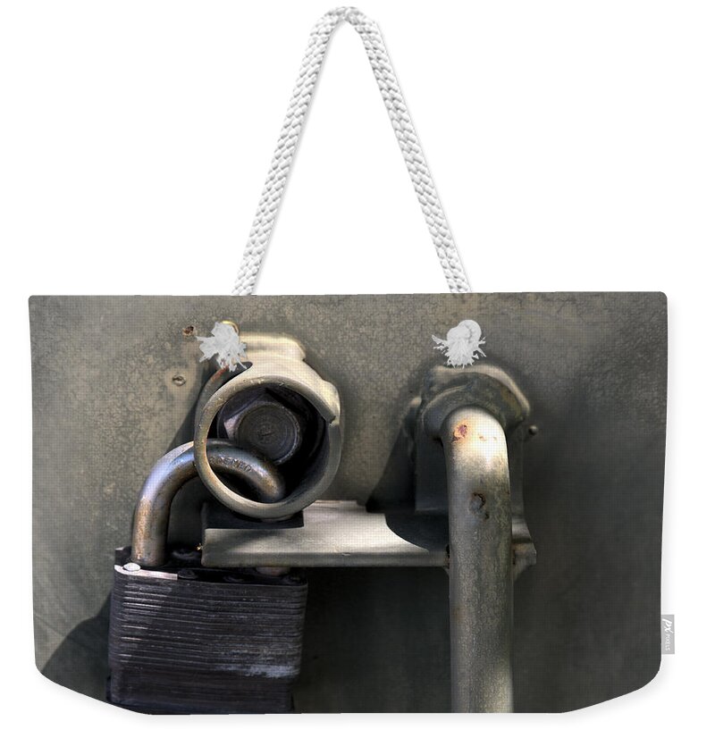 Lock Weekender Tote Bag featuring the photograph Lock #3 by Kae Cheatham