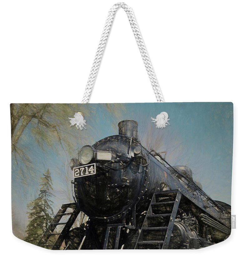 Locomotive No 2714 Weekender Tote Bag featuring the photograph Locomotive No 2714 by Scott Olsen