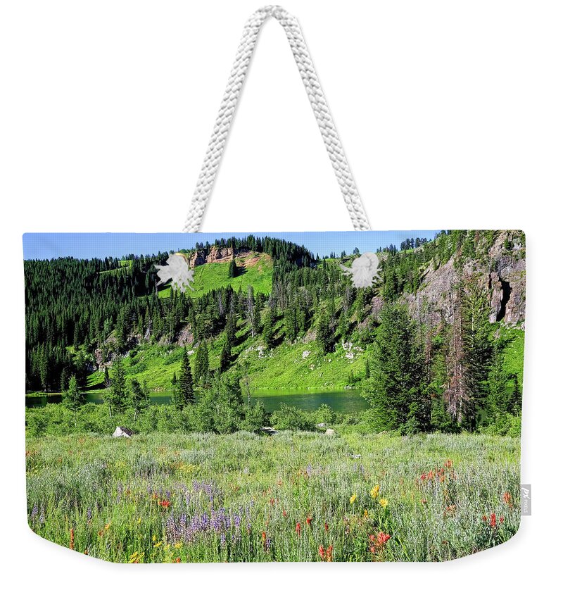Logan Canyon Weekender Tote Bag featuring the photograph Logan Canyon by Donna Kennedy