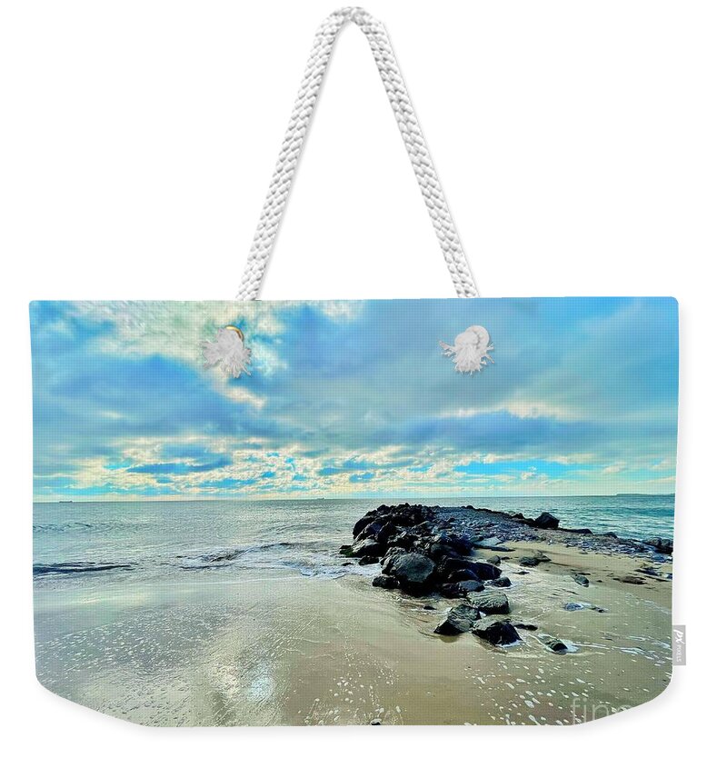 Bay Weekender Tote Bag featuring the photograph Look at the sky by Maya Mey Aroyo
