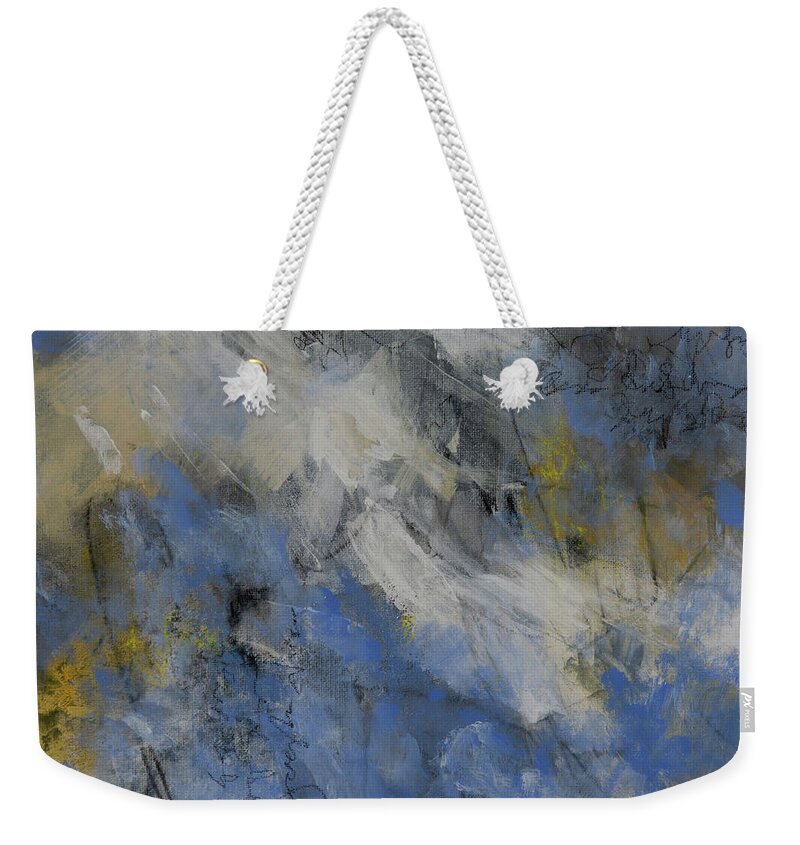 Abstract Painting Weekender Tote Bag featuring the painting Looking Up by Chris Burton