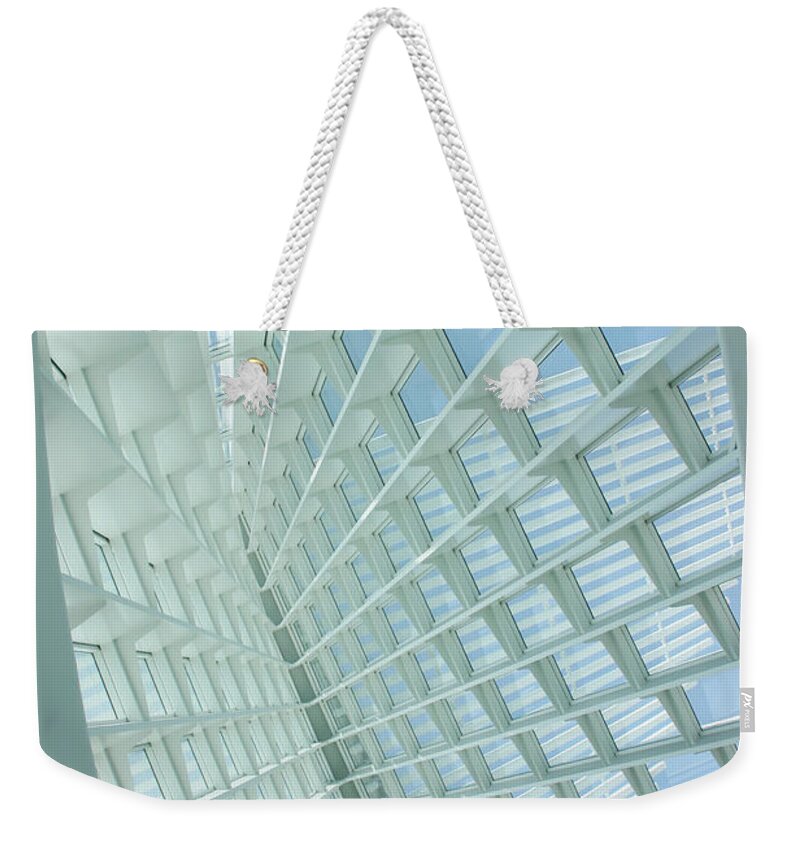 Milwaukee Weekender Tote Bag featuring the photograph Looking Up by Patty Colabuono