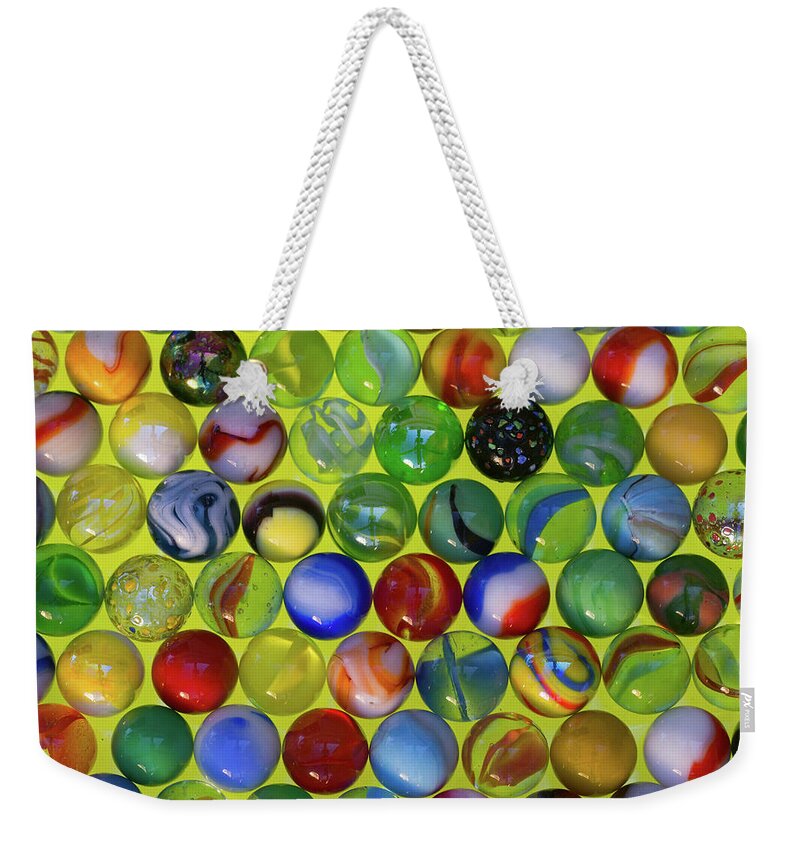 Jigsaw Weekender Tote Bag featuring the photograph Lose Your Marbles 3 by Carole Gordon