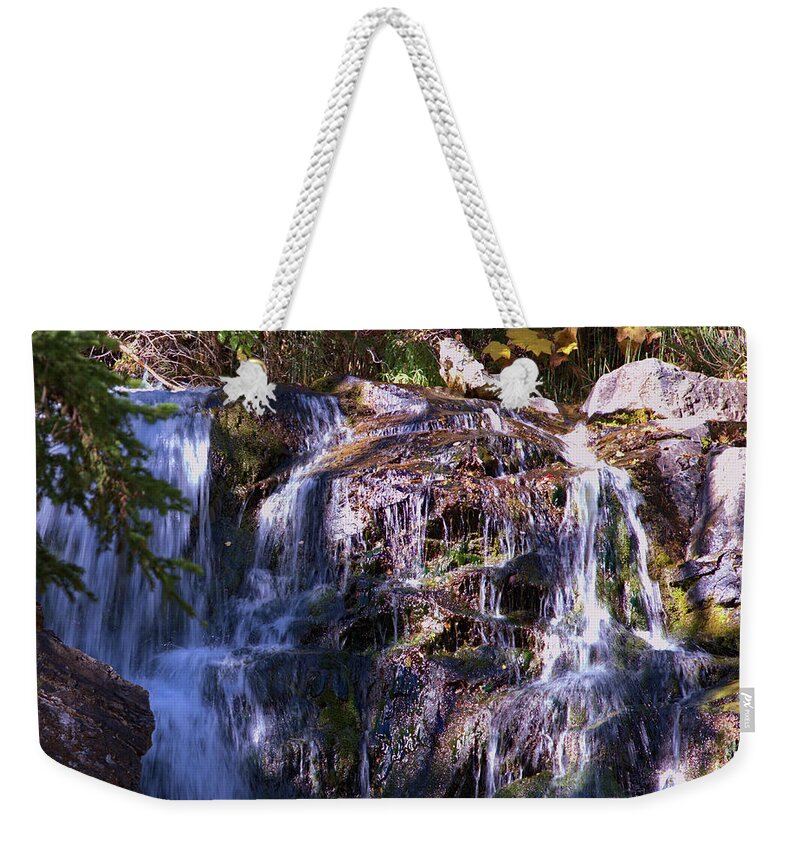 Waterfall Weekender Tote Bag featuring the photograph Lost Creek Waterfall by Kae Cheatham