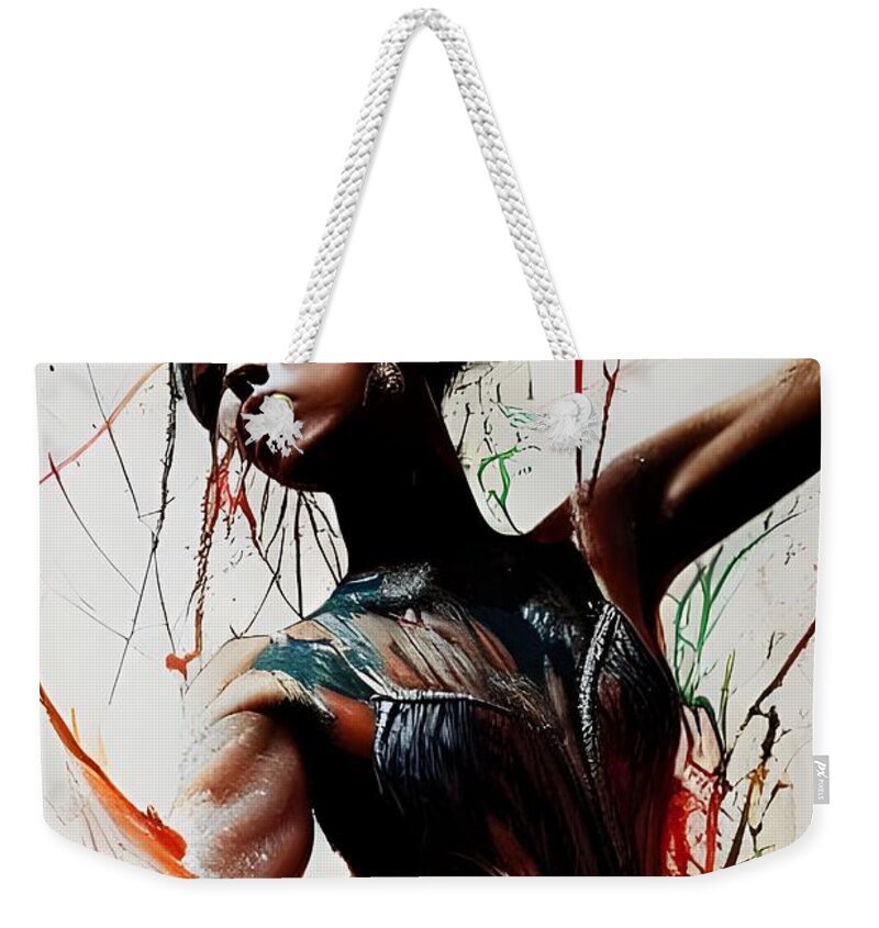 Digital Weekender Tote Bag featuring the digital art Lost in the Dance by Beverly Read