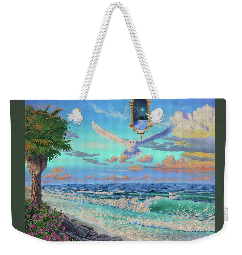 Beach Weekender Tote Bag featuring the painting Lost by Michael Goguen