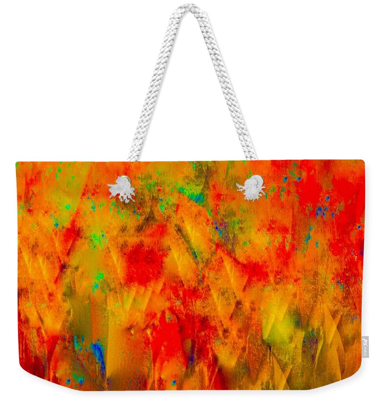 A-fine-art Weekender Tote Bag featuring the painting Lost Treasures Of The Caribbean by Catalina Walker