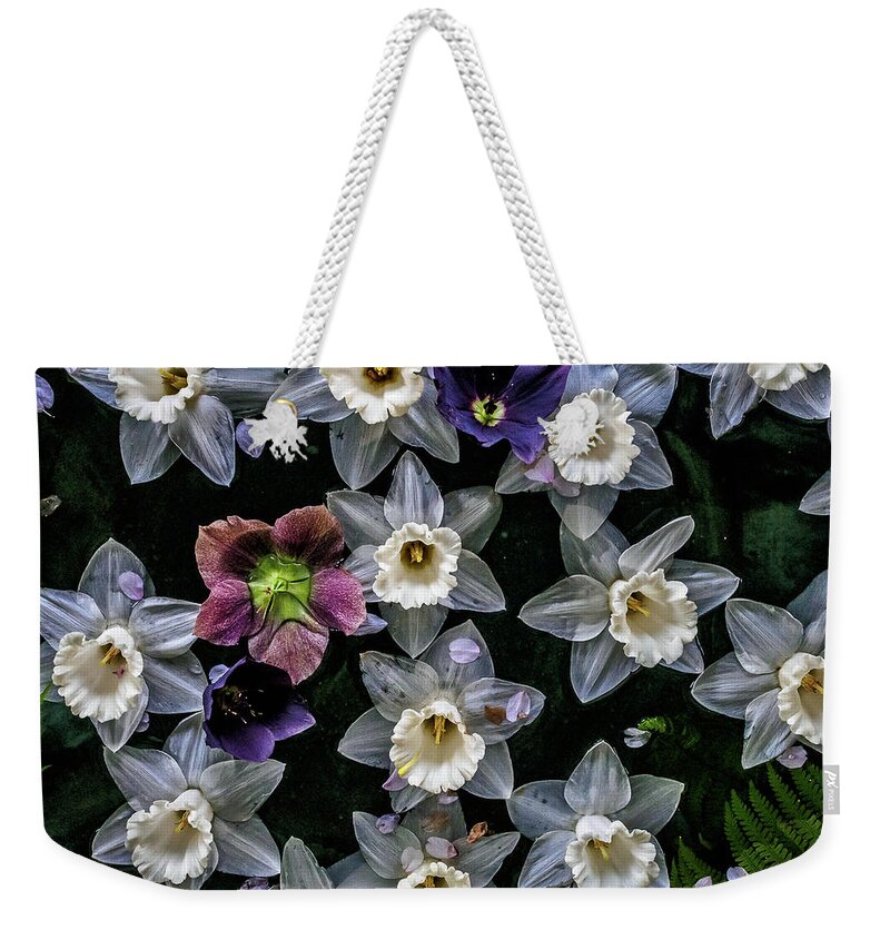 Daffodils Weekender Tote Bag featuring the photograph Lots of Daffodils by Louis Dallara