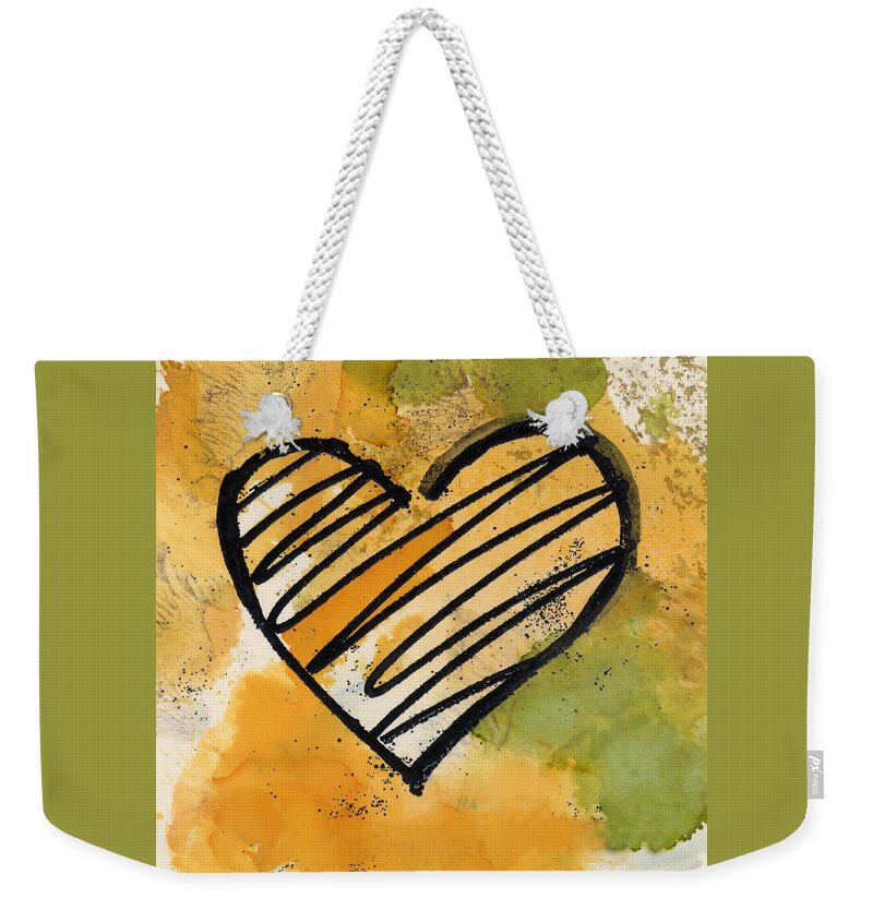 Love Weekender Tote Bag featuring the painting Love 12 by Konnie Kim