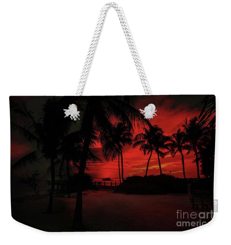 Florida Keys Weekender Tote Bag featuring the photograph Love Is A Marathon by Ed Taylor