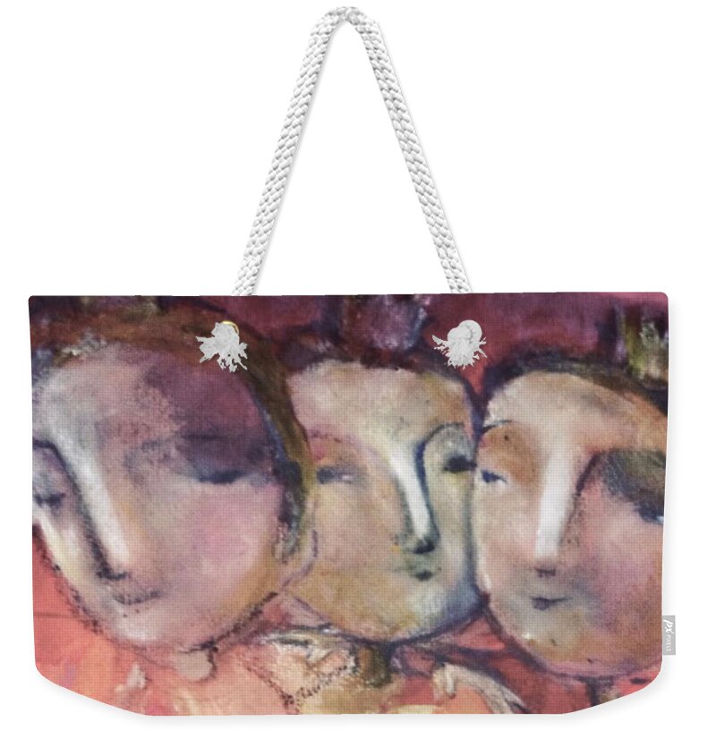 Love Weekender Tote Bag featuring the mixed media Love is Patient Love is Kind by Eleatta Diver