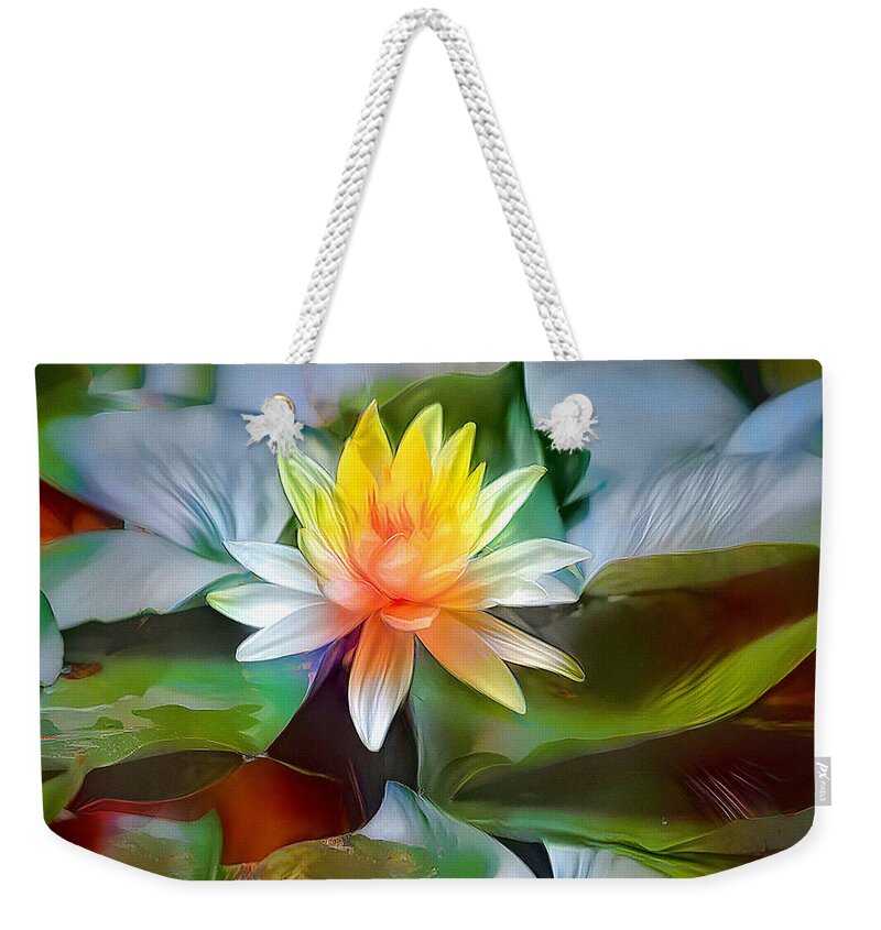 Lily Weekender Tote Bag featuring the photograph Lovely Lily Art by Debra Kewley