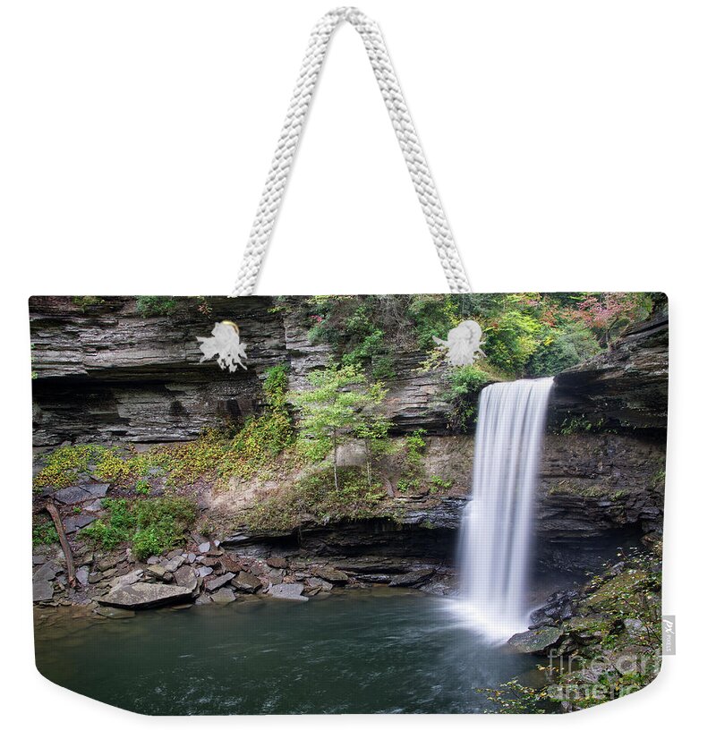 Greeter Falls Weekender Tote Bag featuring the photograph Lower Greeter Falls 10 by Phil Perkins