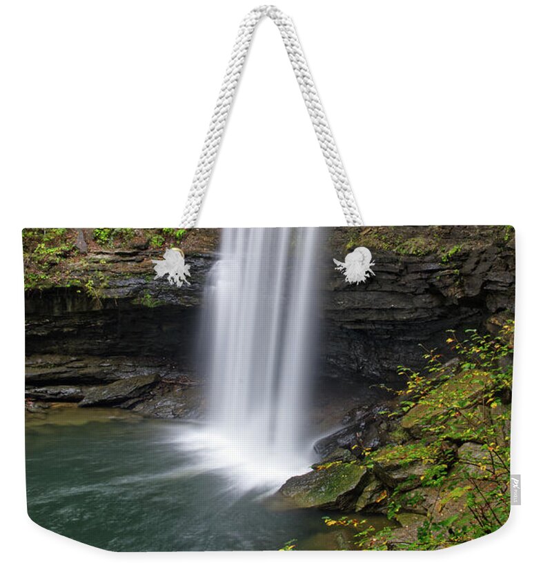 Greeter Falls Weekender Tote Bag featuring the photograph Lower Greeter Falls 11 by Phil Perkins