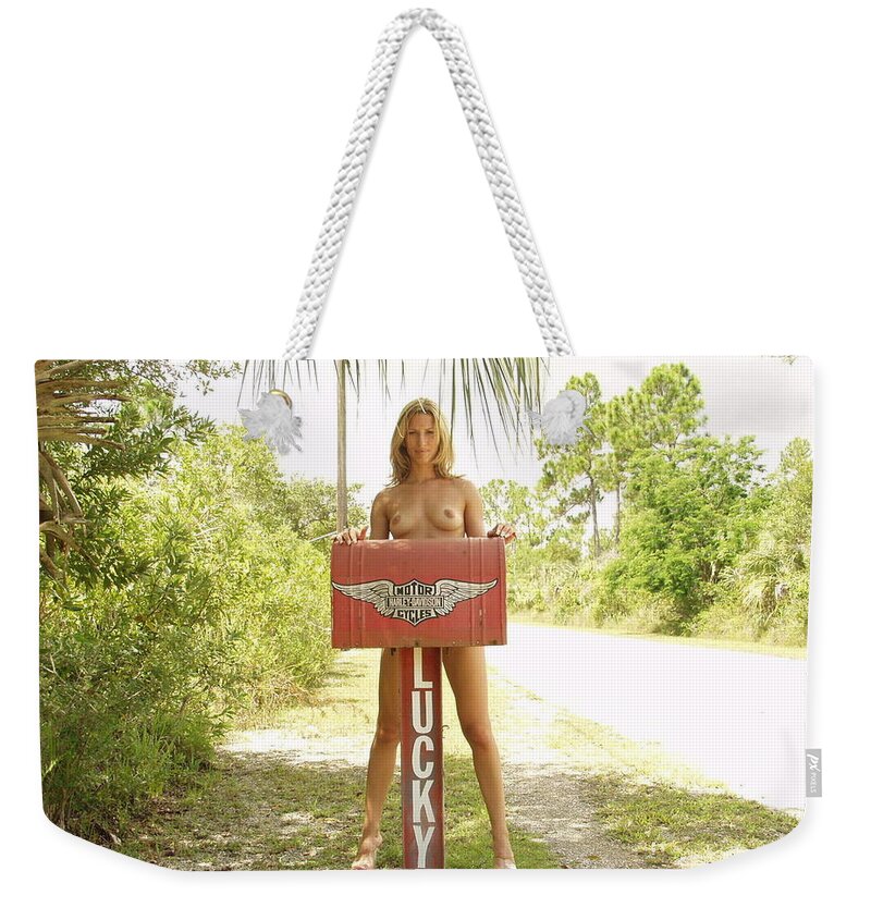 Everglades City Fl.professional Photographer Lucky Cole Weekender Tote Bag featuring the photograph Mailbox 068 by Lucky Cole