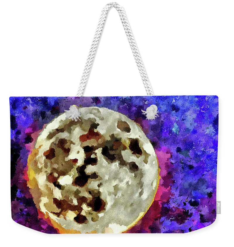 Luna Weekender Tote Bag featuring the mixed media Luna by Christopher Reed