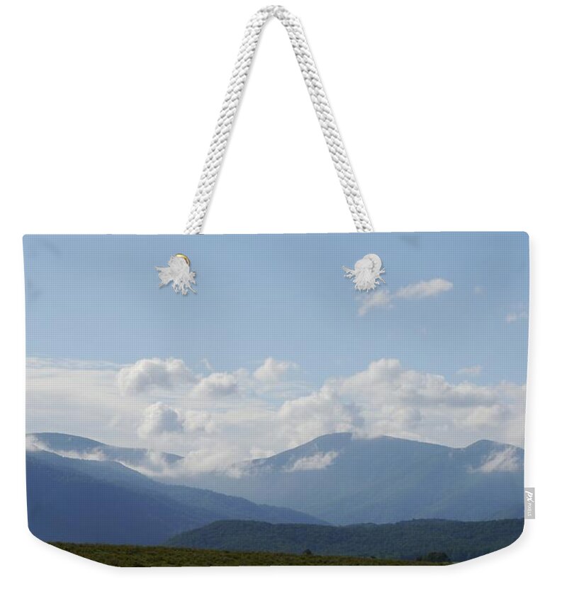 Jane Ford Janeford Weekender Tote Bag featuring the photograph Luray, VA Moutains by Jane Ford