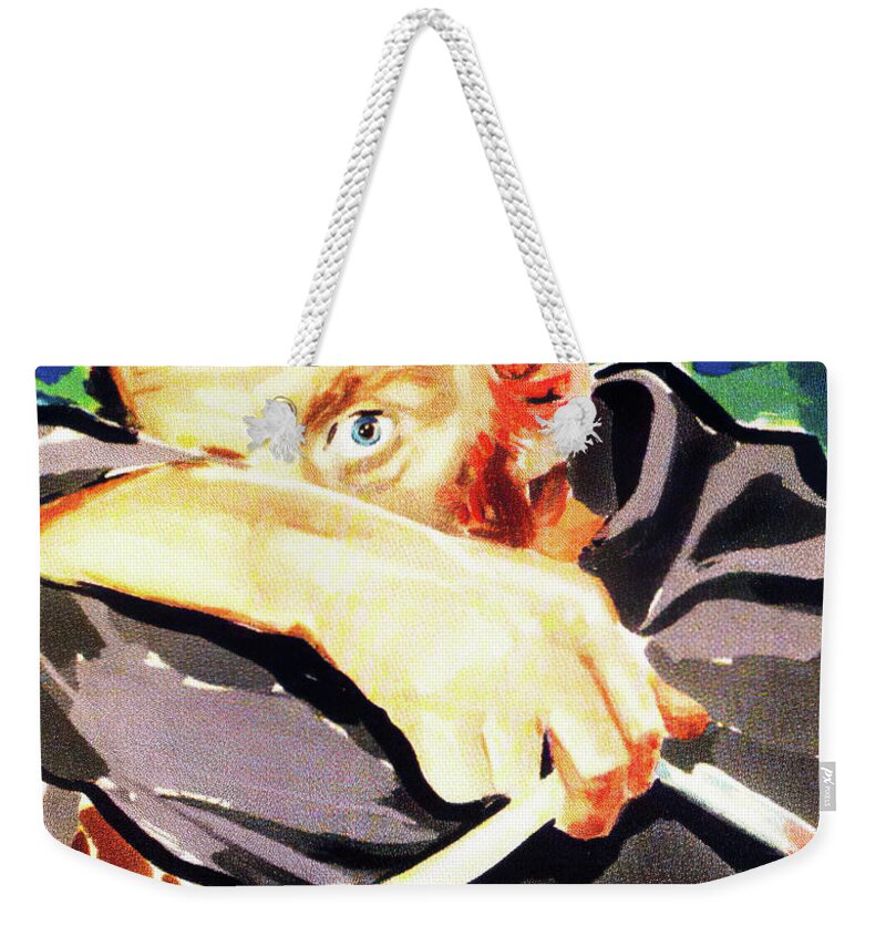 Lust Weekender Tote Bag featuring the painting ''Lust for Life'', 1956-b, movie poster painting by Movie World Posters