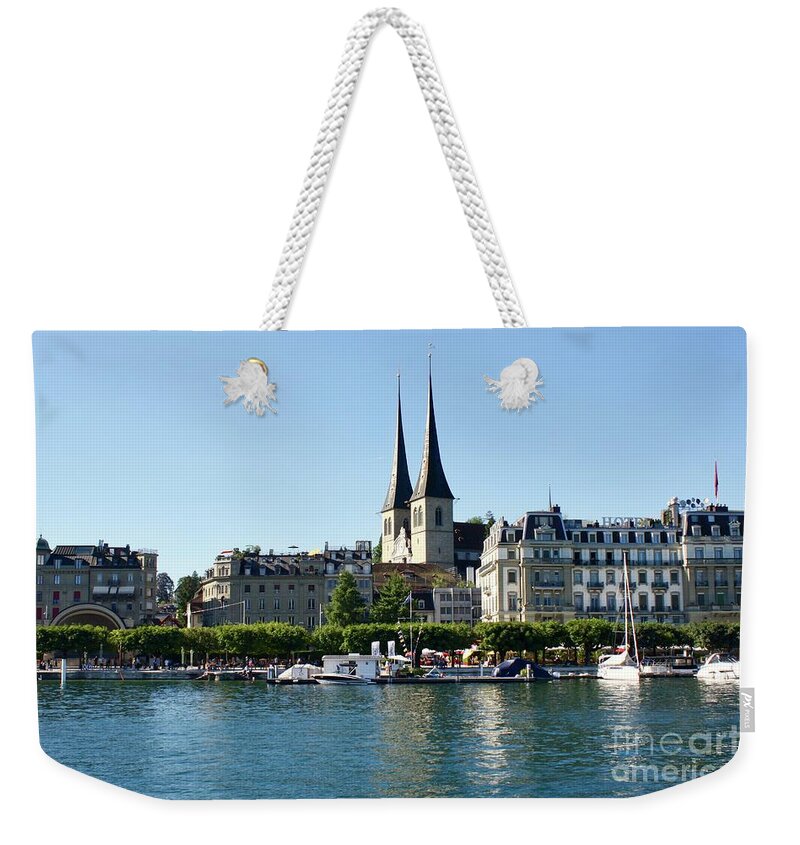 Luzern Weekender Tote Bag featuring the photograph Luzern by Flavia Westerwelle