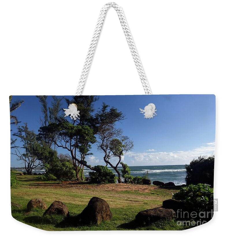 Lydgate Beach Park Weekender Tote Bag featuring the photograph Lydgate Beach Park by Cindy Murphy