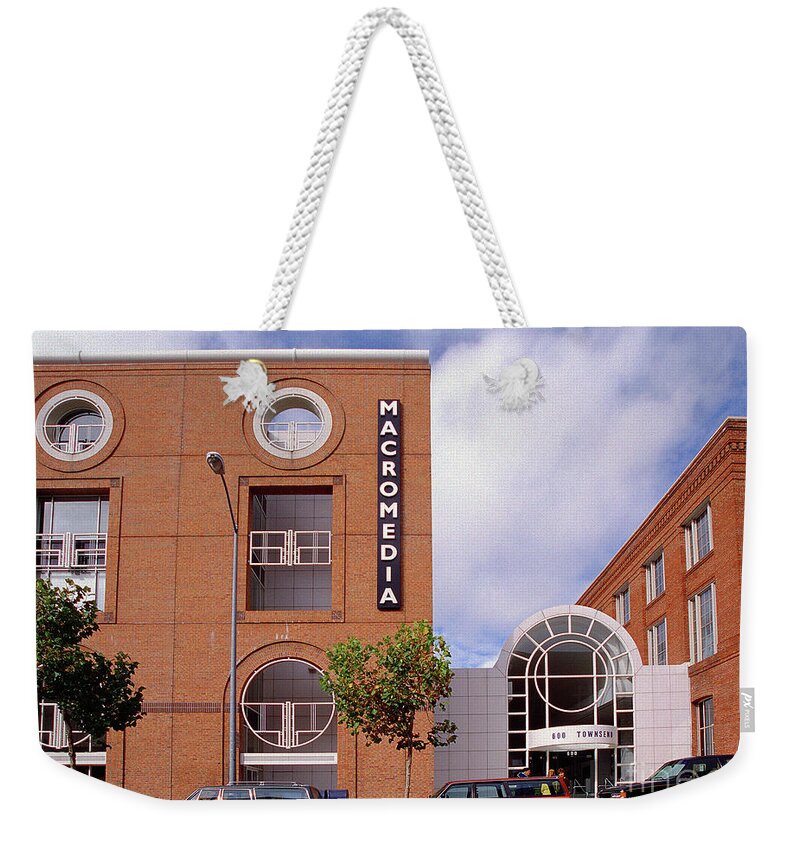Cars Weekender Tote Bag featuring the photograph Macromedia, 600 Townsend Street, San Francisco, 1995 by Photovault Archives