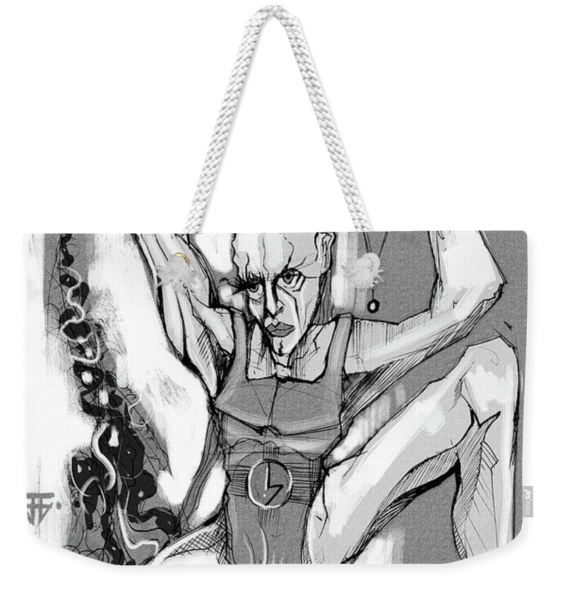  Weekender Tote Bag featuring the painting Magic Dancer #7 by John Gholson