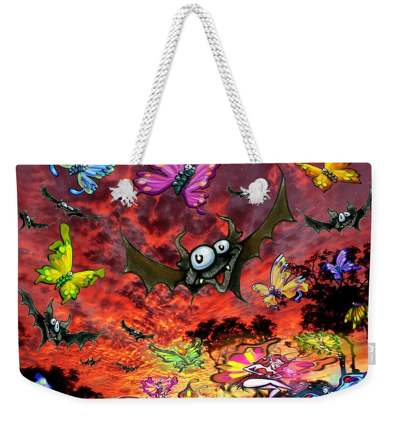Magic Weekender Tote Bag featuring the digital art Magical Mischief by Kevin Middleton