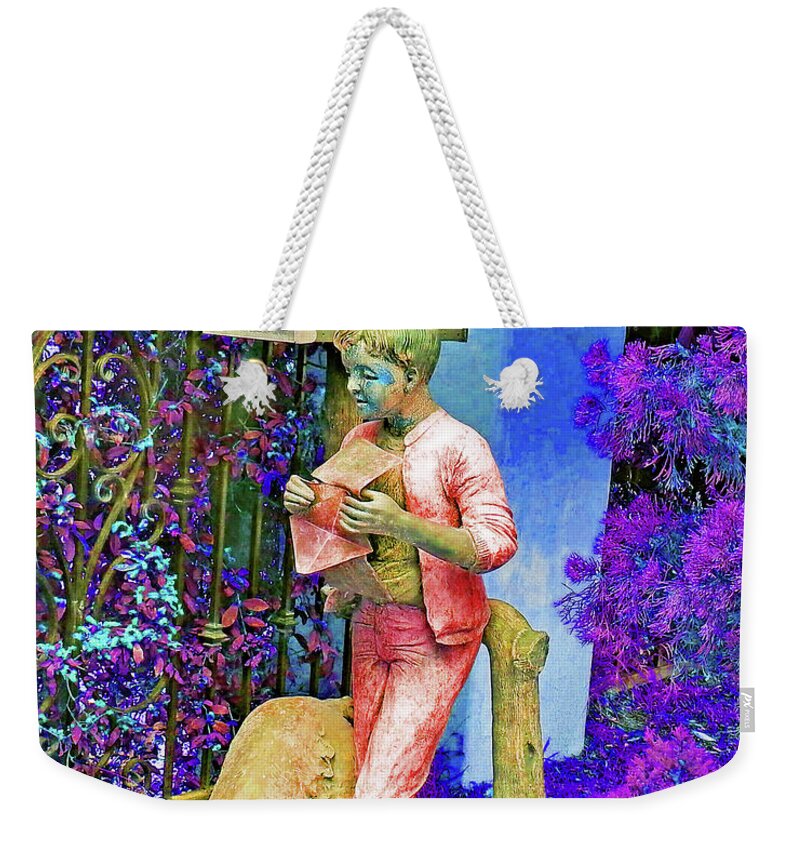 Abstract Weekender Tote Bag featuring the photograph Mailbox Retrievers by Andrew Lawrence