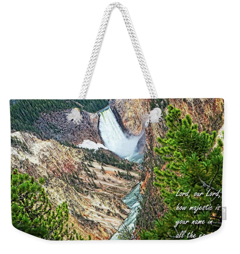 Bible Weekender Tote Bag featuring the photograph Majestic Lord - Inspirational Image by Lincoln Rogers