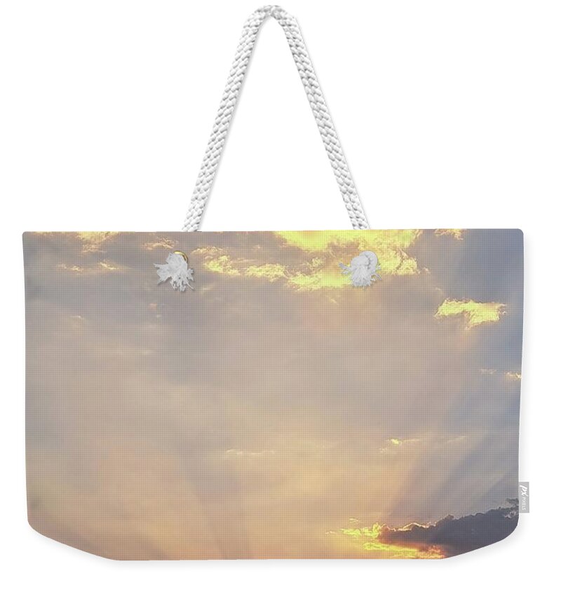 Sunset Weekender Tote Bag featuring the photograph Majestic Sunset Colorado by Marlene Besso