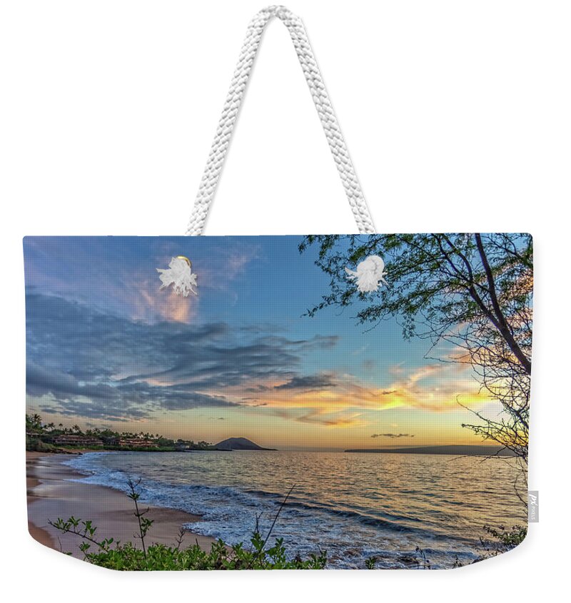 Makena View Weekender Tote Bag featuring the photograph Makena View by Chris Spencer