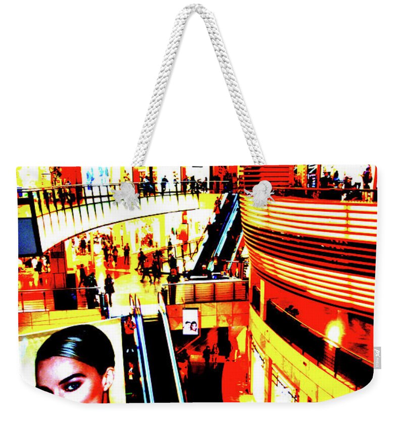 Mall Weekender Tote Bag featuring the photograph Mall In Warsaw, Poland 17 by John Siest