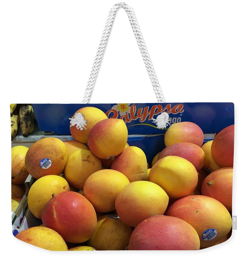 Mango Weekender Tote Bag featuring the photograph Mangoes Are From Heaven by Calvin Boyer