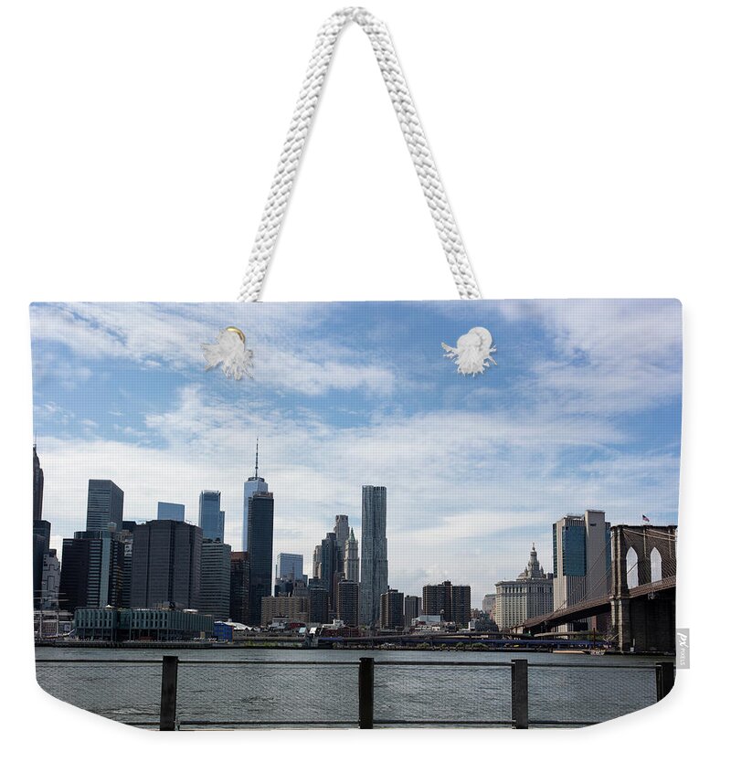 Manhattan Weekender Tote Bag featuring the photograph Manhattan by Marlo Horne