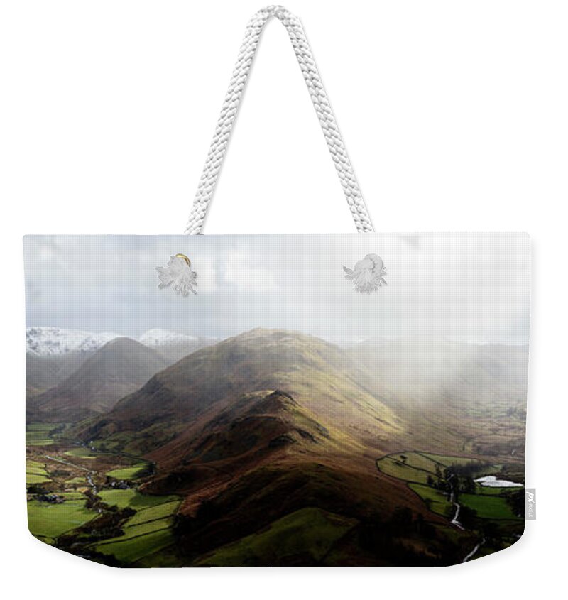 Panorama Weekender Tote Bag featuring the photograph Martindale Lake District by Sonny Ryse