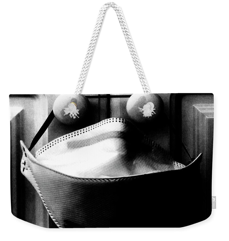 Mask Weekender Tote Bag featuring the photograph Not Forgotten by Alina Oswald