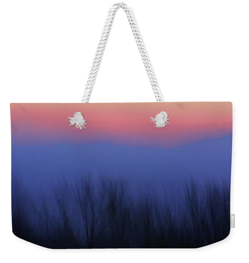 Sunset Weekender Tote Bag featuring the photograph Massanutten Sunset by Carolyn Stagger Cokley